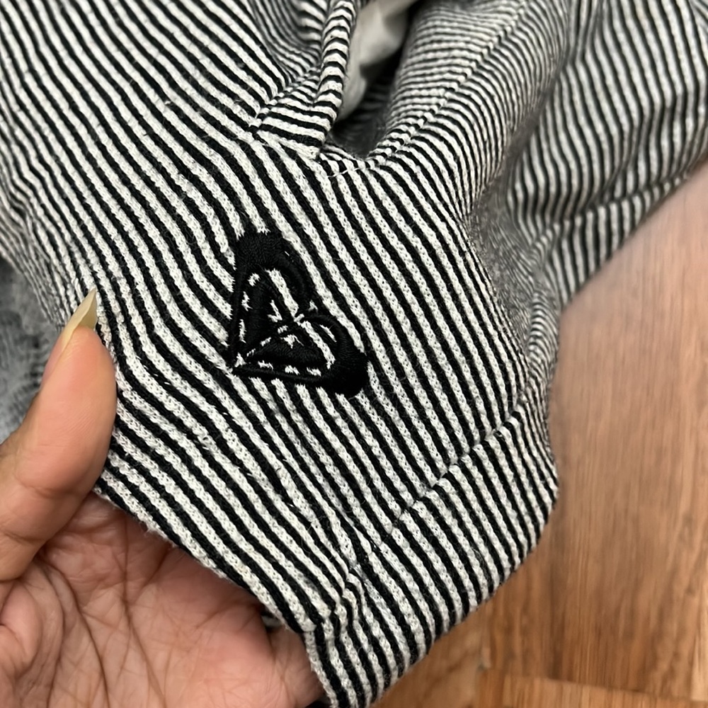 Roxy Light Button Down Striped Jacket - Picture 11 of 13